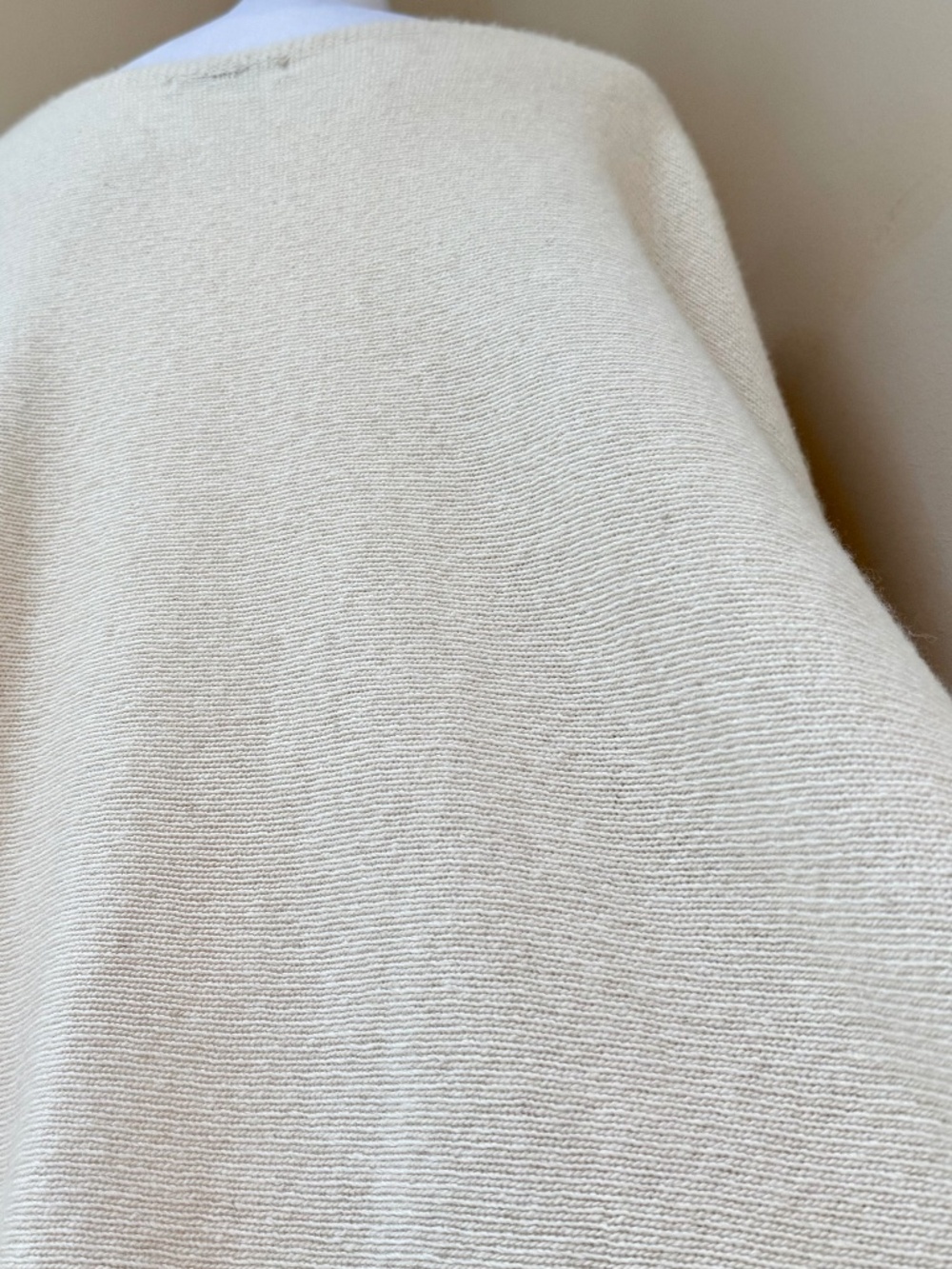 NWOT JAKI Elle Cashmere Wool Blend Poncho Beige Made in Italy - Picture 9 of 9